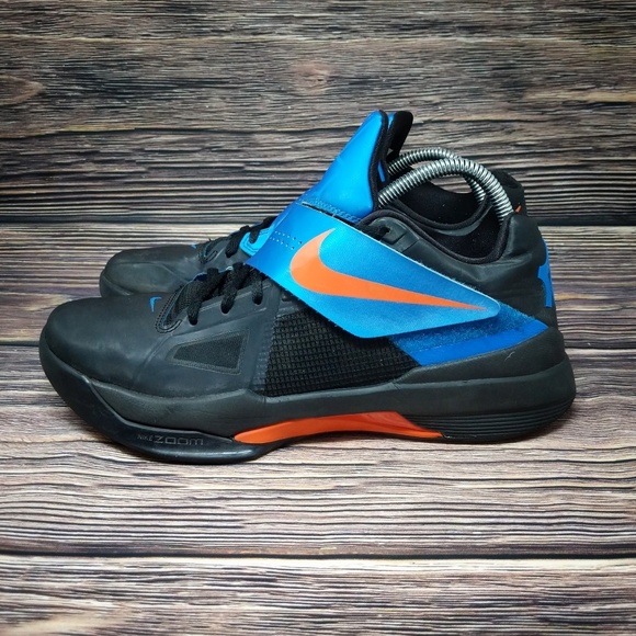 Nike Zoom KD 4 Lightening Blue Away Kevin Durant - Picture 4 of 8